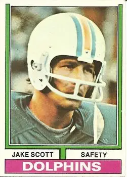 1974 Topps #305 - Jake Scott - Miami Dolphins