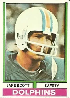 1974 Topps #305 - Jake Scott - Miami Dolphins