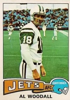 1975 Topps #287 - Al Woodall - New York Jets