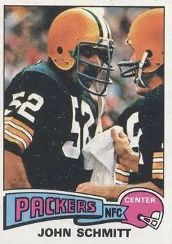 1975 Topps #289 - John Schmitt - Green Bay Packers - Front