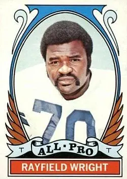 1972 Topps #266 - Rayfield Wright - Dallas Cowboys