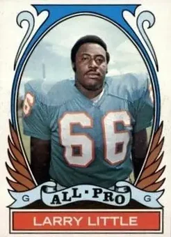 1972 Topps #267 - Larry Little - Miami Dolphins