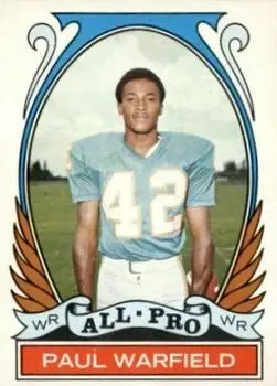 1972 Topps #271 - Paul Warfield - Miami Dolphins