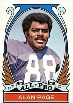 1972 Topps #279 - Alan Page - Minnesota Vikings