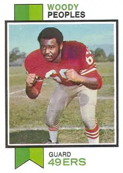1973 Topps #262 - Woody Peoples - San Francisco 49ers - Front