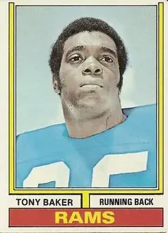 1974 Topps #311 - Tony Baker - Los Angeles Rams