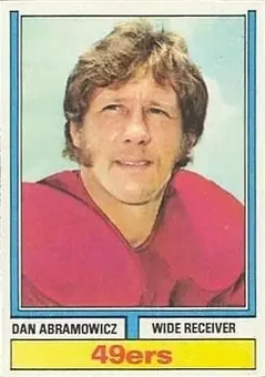 1974 Topps #320 - Dan Abramowicz - San Francisco 49ers