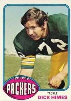 1976 Topps #303 - Dick Himes - Green Bay Packers - Front 1976 Topps #303 - Dick Himes - Green Bay Packers - Front