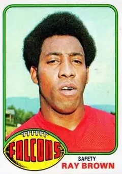 1976 Topps #307 - Ray Brown - Atlanta Falcons 1976 Topps #307 - Ray Brown - Atlanta Falcons