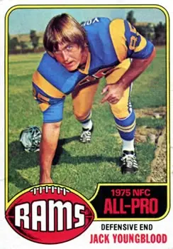 1976 Topps #310 - Jack Youngblood - Los Angeles Rams