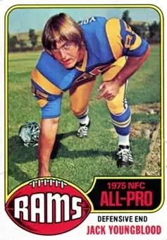 1976 Topps #310 - Jack Youngblood - Los Angeles Rams