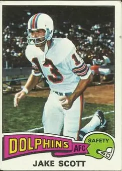 1975 Topps #291 - Jake Scott - Miami Dolphins