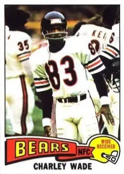 1975 Topps #293 - Charlie Wade - Chicago Bears - Front