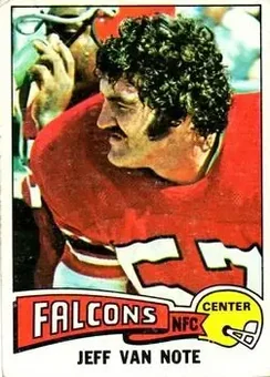 1975 Topps #298 - Jeff Van Note - Atlanta Falcons