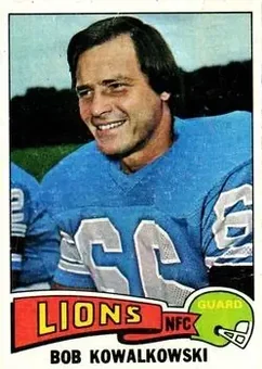 1975 Topps #304 - Bob Kowalkowski - Detroit Lions