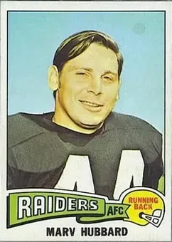 1975 Topps #305 - Marv Hubbard - Oakland Raiders