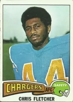 1975 Topps #309 - Chris Fletcher - San Diego Chargers 1975 Topps #309 - Chris Fletcher - San Diego Chargers
