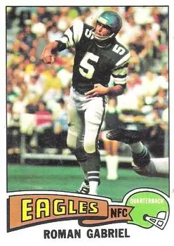 1975 Topps #310 - Roman Gabriel - Philadelphia Eagles