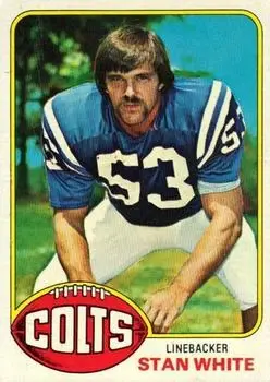 1976 Topps #312 - Stan White - Baltimore Colts