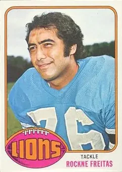 1976 Topps #314 - Rockne Freitas - Detroit Lions
