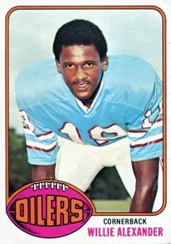 1976 Topps #316 - Willie Alexander - Houston Oilers