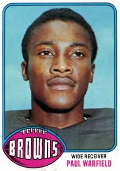 1976 Topps #317 - Paul Warfield - Cleveland Browns