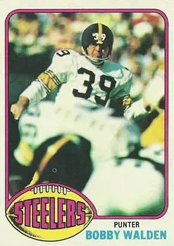 1976 Topps #319 - Bobby Walden - Pittsburgh Steelers