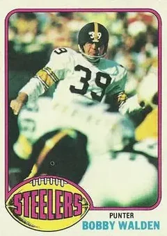 1976 Topps #319 - Bobby Walden - Pittsburgh Steelers