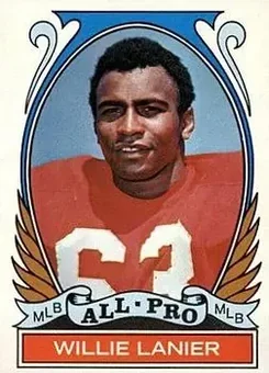 1972 Topps #283 - Willie Lanier - Kansas City Chiefs