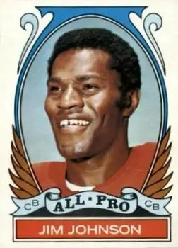 1972 Topps #284 - Jim Johnson - San Francisco 49ers - Front