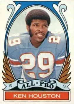 1972 Topps #287 - Ken Houston - Houston Oilers - Front
