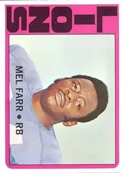1972 Topps #288 - Mel Farr - Detroit Lions