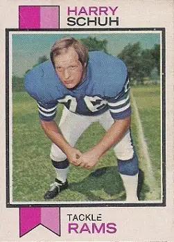 1973 Topps #273 - Harry Schuh - Los Angeles Rams