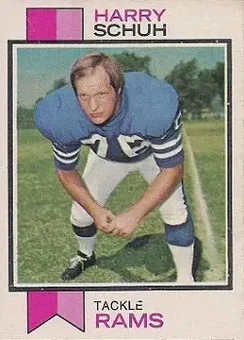 1973 Topps #273 - Harry Schuh - Los Angeles Rams