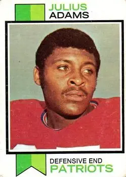 1973 Topps #278 - Julius Adams - New England Patriots