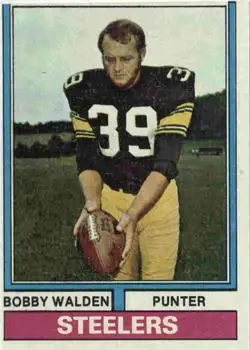 1974 Topps #324 - Bobby Walden - Pittsburgh Steelers - Front 1974 Topps #324 - Bobby Walden - Pittsburgh Steelers - Front
