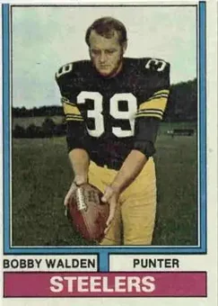 1974 Topps #324 - Bobby Walden - Pittsburgh Steelers