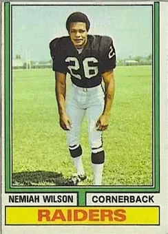 1974 Topps #326 - Nemiah Wilson - Oakland Raiders