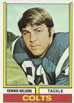 1974 Topps #334 - Dennis Nelson - Baltimore Colts