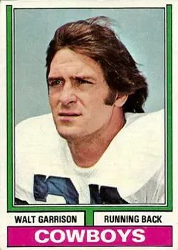 1974 Topps #335 - Walt Garrison - Dallas Cowboys