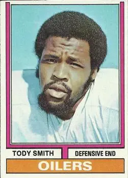 1974 Topps #336 - Tody Smith - Houston Oilers - Front 1974 Topps #336 - Tody Smith - Houston Oilers - Front