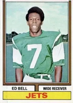 1974 Topps #337 - Ed Bell - New York Jets - Front