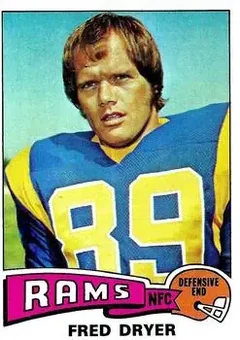 1975 Topps #312 - Fred Dryer - Los Angeles Rams