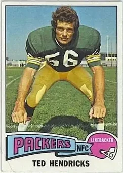 1975 Topps #315 - Ted Hendricks - Green Bay Packers