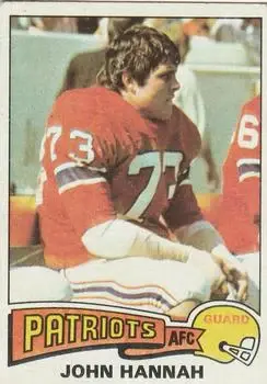 1975 Topps #318 - John Hannah - New England Patriots
