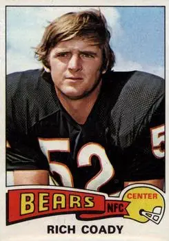 1975 Topps #319 - Rich Coady - Chicago Bears - Front
