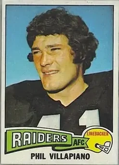 1975 Topps #320 - Phil Villapiano - Oakland Raiders