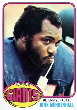 1976 Topps #325 - John Mendenhall - New York Giants