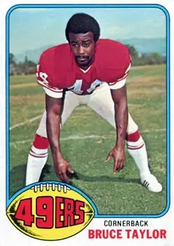 1976 Topps #327 - Bruce Taylor - San Francisco 49ers