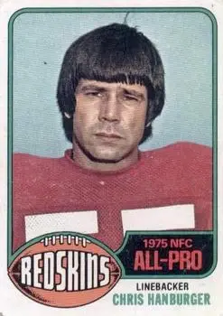 1976 Topps #330 - Chris Hanburger - Washington Redskins - Front